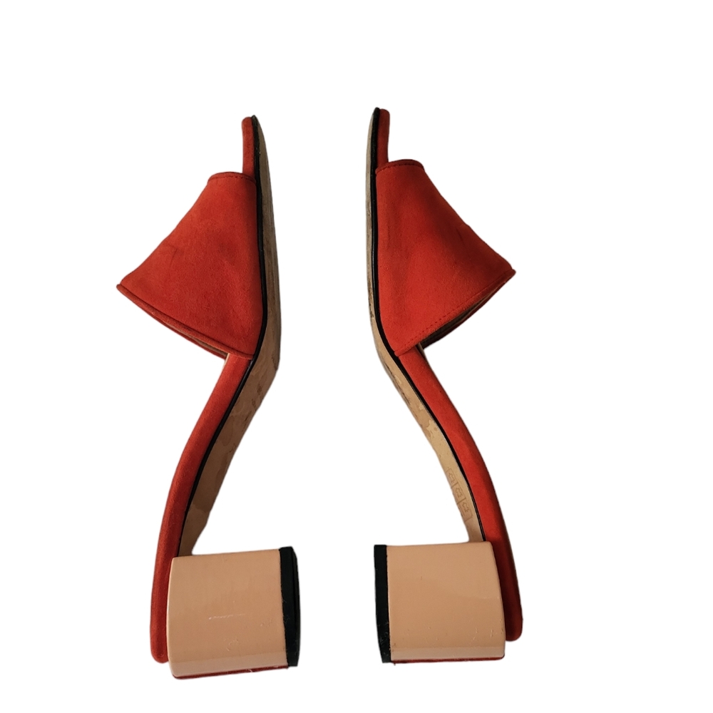 Dear Frances Eva Suede Red Mules - Picture 6 of 9